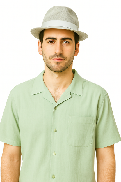 Mens Linen Walking Suit - Apple Green Summer Outfit - Mens Linen Suit - Image 3