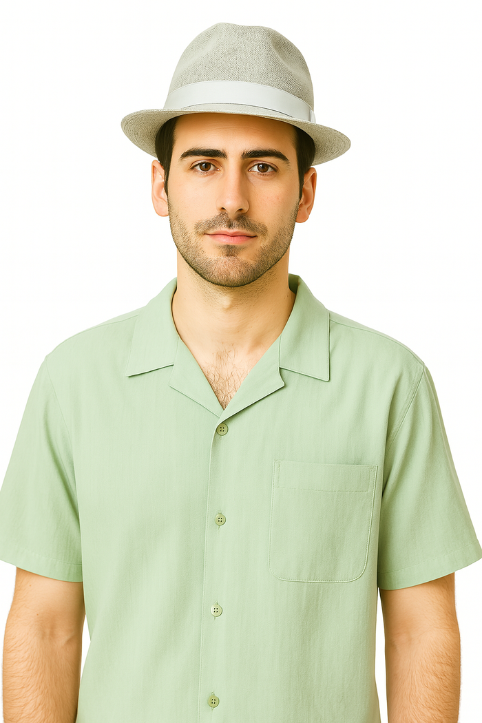 Mens Linen Walking Suit - Apple Green Summer Outfit - Mens Linen Suit - Image 3