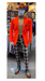 Mens Orange Blazer With Gold Buttons - Orange Sport Coat