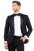 Mens Zegarie Brand Men's Modern Fit One Button Shawl Lapel Tuxedo Separates Jacket in Black