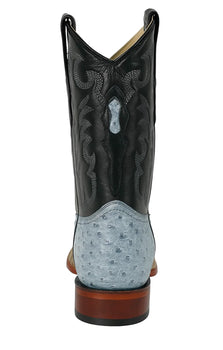 Mens Blue Ostrich Boots