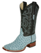 Mens Blue Ostrich Boots