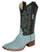Mens Blue Ostrich Boots