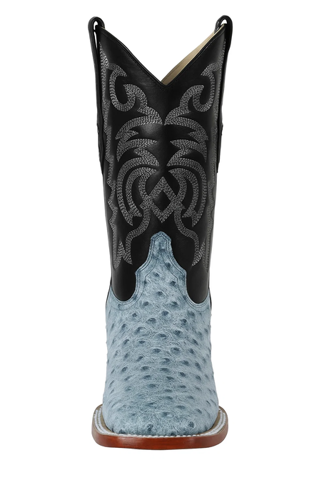 Mens Blue Ostrich Boots