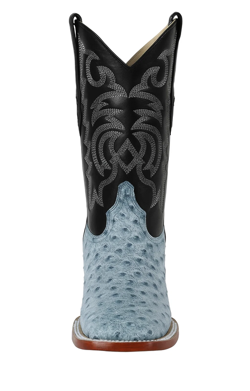 Mens Blue Ostrich Boots