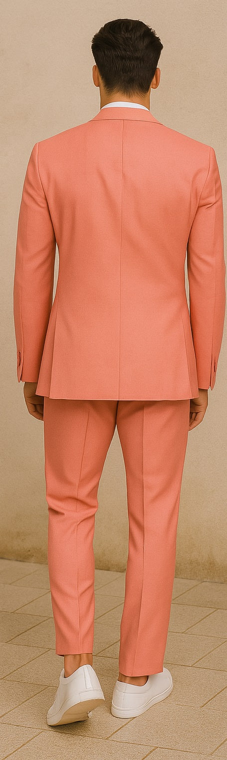 Mens Coral Blazer - Coral Sport Coat - Image 8