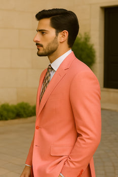 Mens Coral Blazer - Coral Sport Coat - Image 3