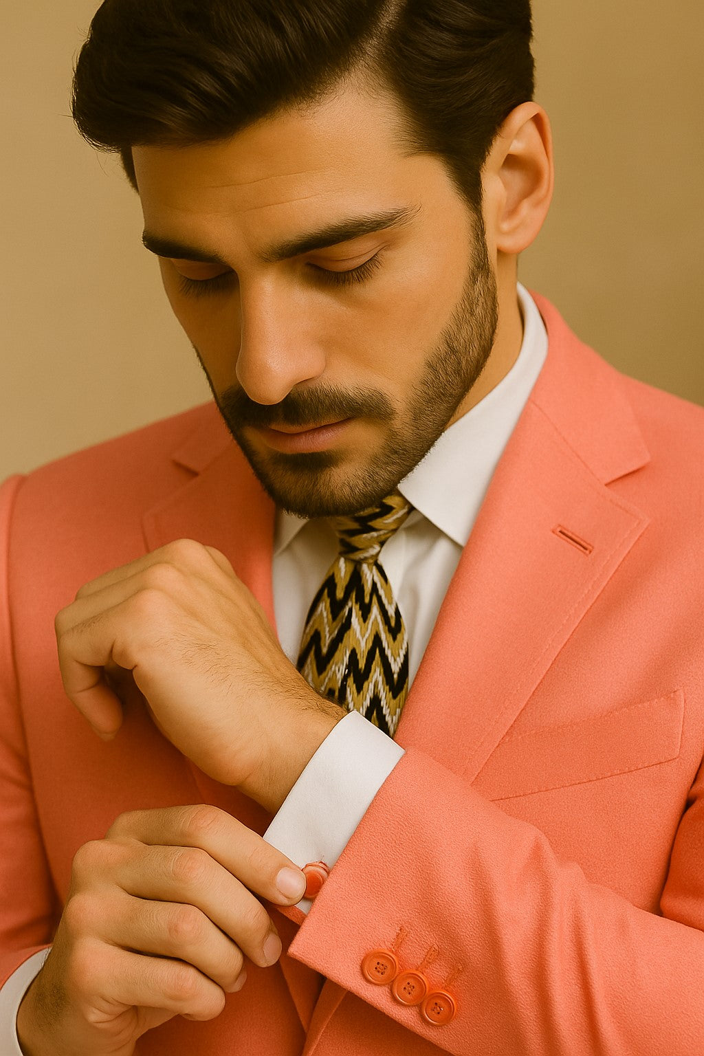 Mens Coral Blazer - Coral Sport Coat - Image 9