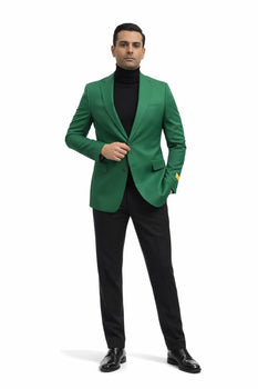 emerald green dress with blazer Stylish Green Blazer Dress With Gold Buttons
