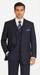 Mens Fancy Stripe High Fashion Suit with Vest and Pants