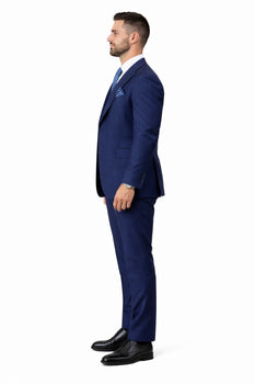 Mens Gangster Pinstripe 2 Button Double Breasted Vest Suit in Black