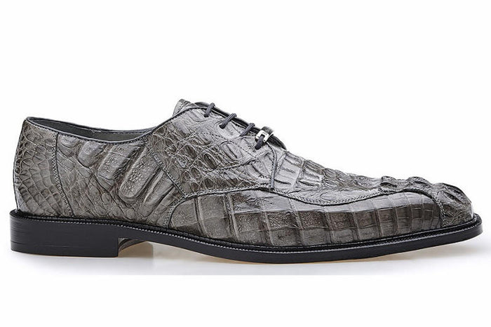 Belvedere Mens Gray Real Hornback Shoes Chapo 1465 - Image 2