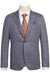 Saco vaquero - Western Sport Coat - Western Blazer- Mens Half Canvas Unconstructed Sport Coat Blazer In Grey Blue Windowpane Plaid