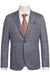 Saco vaquero - Western Sport Coat - Western Blazer- Mens Half Canvas Unconstructed Sport Coat Blazer In Grey Blue Windowpane Plaid