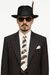 Mens High Fashion Vested Black and Red Pinstripe Zoot Suit For Sale ~ Pachuco Mens Suit Perfect for Wedding