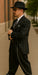 Mens High Fashion Vested Black and White Pinstripe Zoot Suit For Sale ~ Pachuco Mens Suit Perfect for Wedding