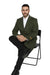 Mens Topcoat Mens Dress Coat Full Length Wool Dress Top Coat / Overcoat in Olive Green