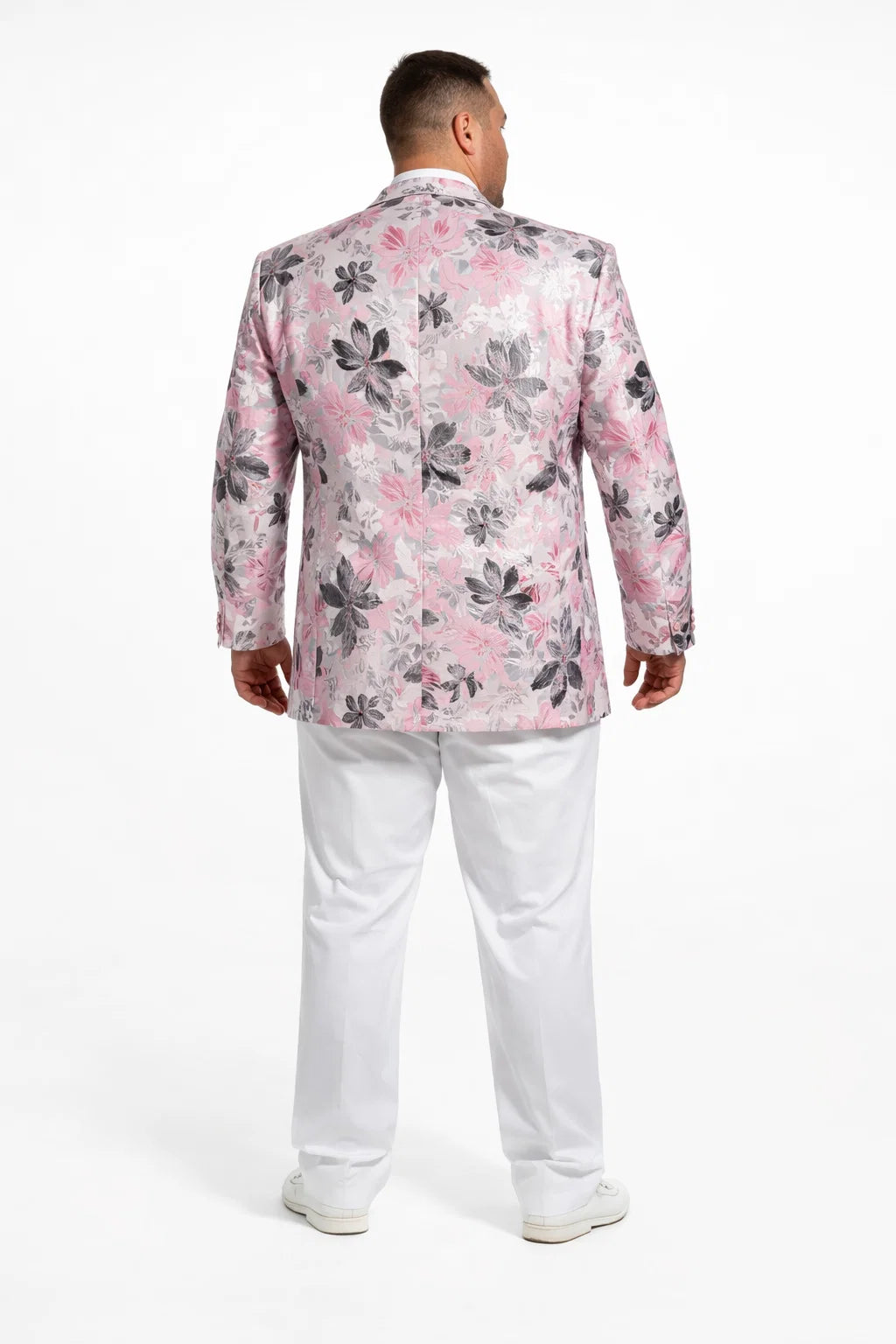 Mens Paisley Shawl Prom Tuxedo in Pink