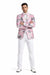 Mens Paisley Shawl Prom Tuxedo in Pink