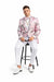 Mens Paisley Shawl Prom Tuxedo in Pink