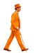 Mens Retro Vintage Party Orange and Sky Blue Suit