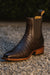 Mens Short Caiman Print Boots