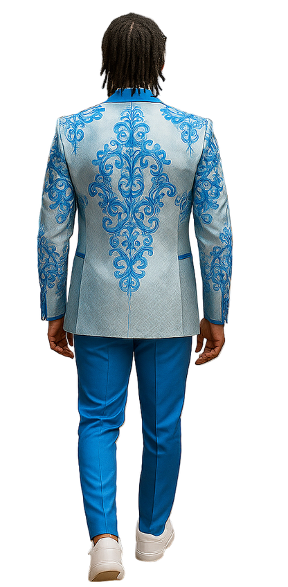 Mens Suit Sky Blue