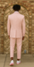 Mens Two Button Peak Lapel Ticket Pocket Suit Pink