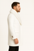 Mens White Wool Overcoat with Plush Faux Fur Shawl Collar – Alberto Nardoni Formal Winter Coat