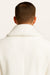 Mens White Wool Overcoat with Plush Faux Fur Shawl Collar – Alberto Nardoni Formal Winter Coat