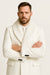 Mens White Wool Overcoat with Plush Faux Fur Shawl Collar – Alberto Nardoni Formal Winter Coat