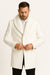 Mens White Wool Overcoat with Plush Faux Fur Shawl Collar – Alberto Nardoni Formal Winter Coat