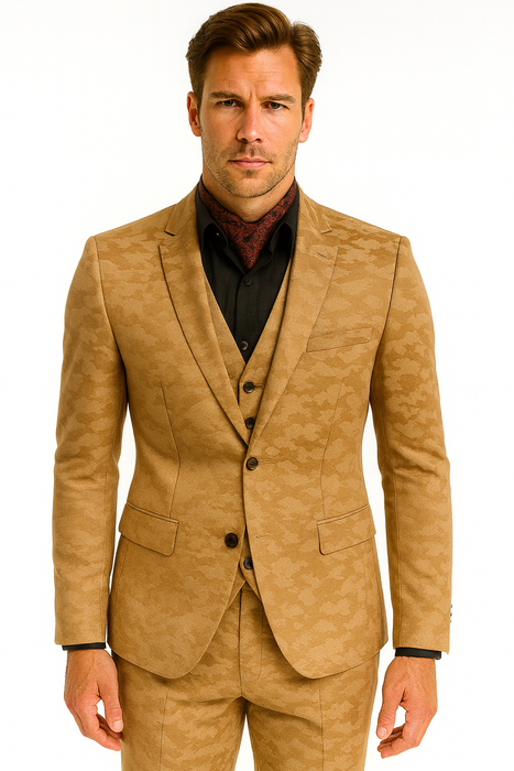 Mens Slim 3 Pieces Black Suit