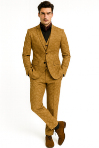 Mens Slim 3 Pieces Black Suit