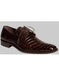 Mezlan Brand Mezlan Men's Dress Shoe Sales Men Dark Brown Genuine Crocodile Shoes
