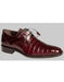 Mezlan Brand Mezlan Men's Dress Shoes Sale Men's Rich Burgundy Crocodile Skin Shoes