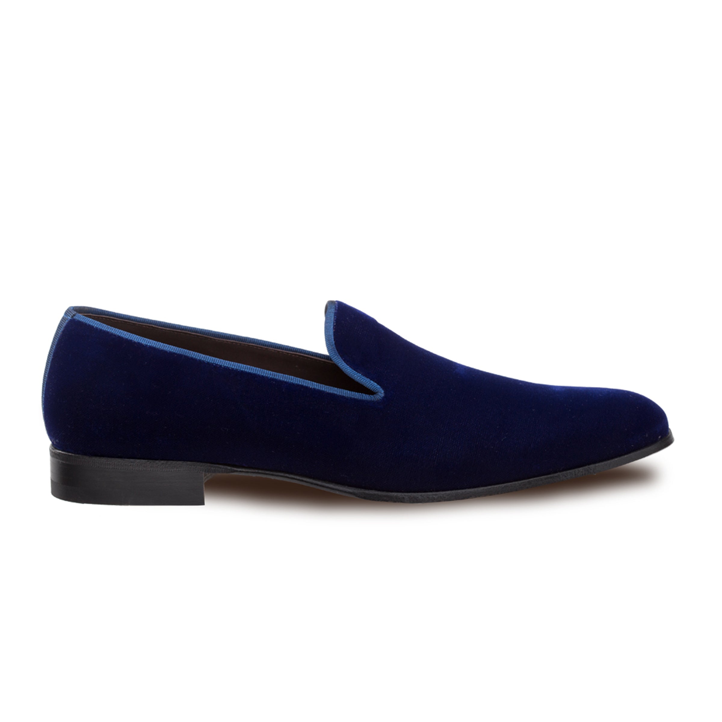Mens Mezlan Lublin Velvet Tuxedo Loafers in Navy - Last Call  display picture 2