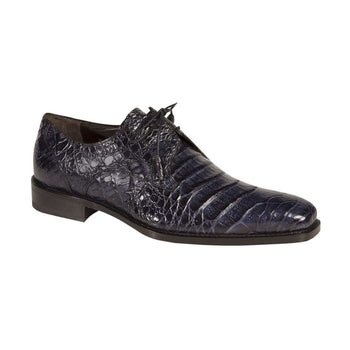 Mens Mezlan Anderson Caiman Crocodile Dress Shoe in Burgundy - Image 4