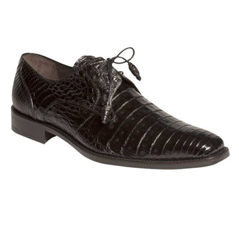 Mens Mezlan Anderson Caiman Crocodile Dress Shoe in Burgundy - Image 5