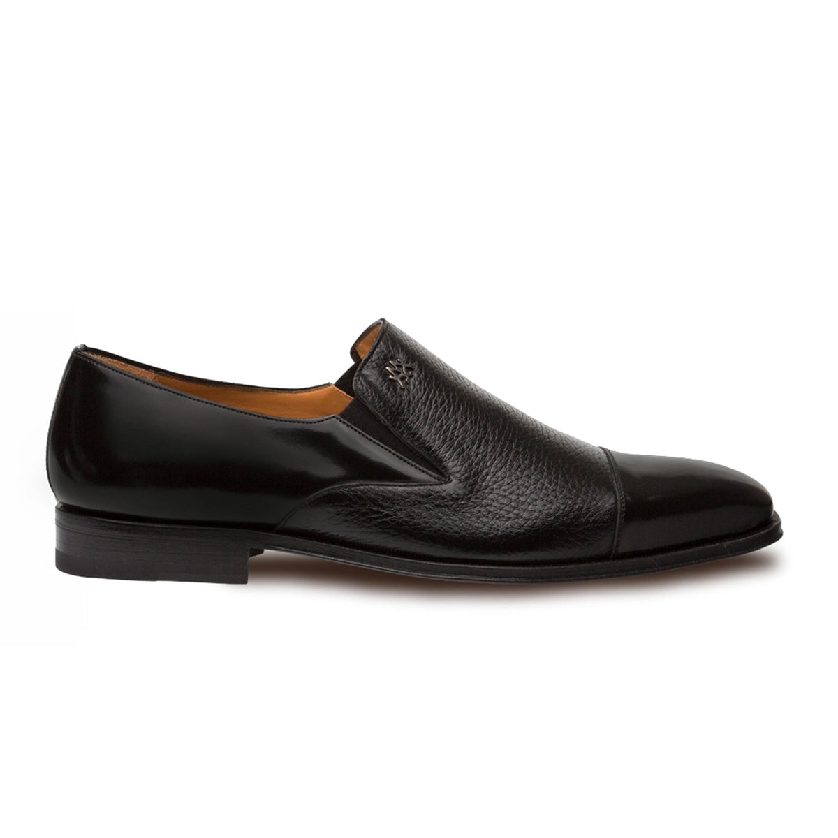 Mens Mezlan Milani Calf & Deerskin Cap Toe Slip on Loafer Dress Shoe in Burgundy - LAST CALL 10,13 - Image 5