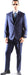 Men's Super 150's Poly/Viscose Wool Feel 2-Button Midnight Blue Suit by Caravelli