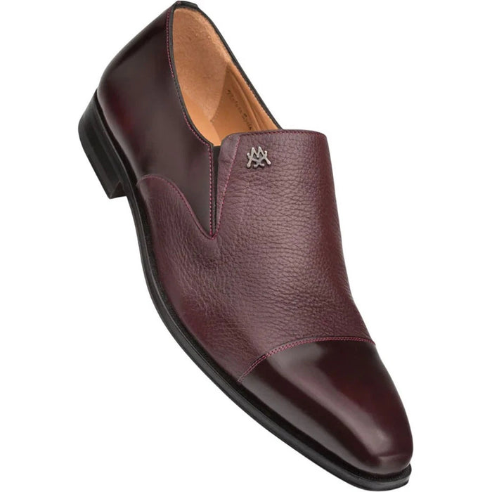 Mezlan Men's Milani Burgundy Leather Dress Slip-On Shoes