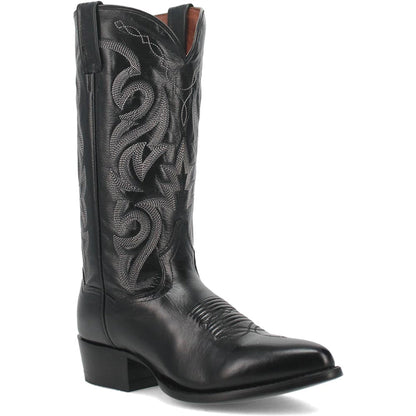Dan Post Men’s Milwaukee 13 J Pointed Toe Black Cowboy Fine Leather Boot - Image 6