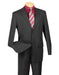 Men's Mini Stripe ~ Pinstripe 2 button Black Suit