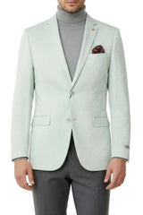 Mint Hybrid Fit Single Breasted Notch Lapel Jacket