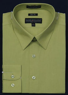 Affordable Clearance Cheap Mens Dress Shirt Sale Online Trendy - Men'S Slim Fit Dress Shirt - Lime Mint Color
