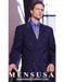 Mix And Match Suits Double Breasted Suits Worsted Virgin Wool Dark Navy Blue Suit