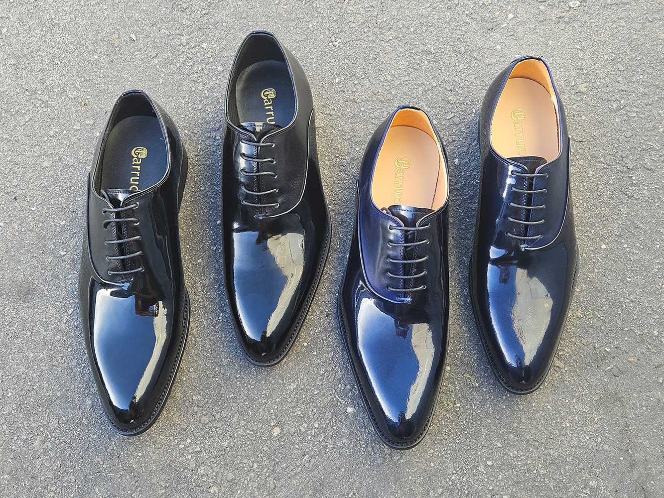 Carrucci Mix Media Patent Leather Oxford