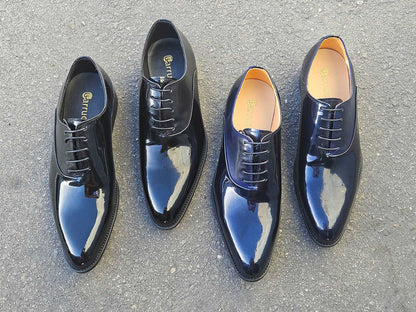 Carrucci Mix Media Patent Leather Oxford