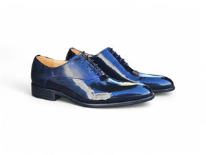 Carrucci Mix Media Patent Leather Oxford